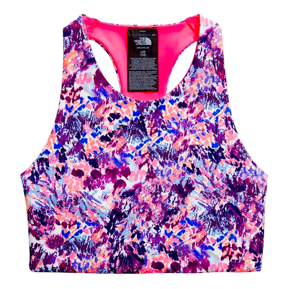 NWT The North Face Girls' Never Stop Reversible Tanklette, XS